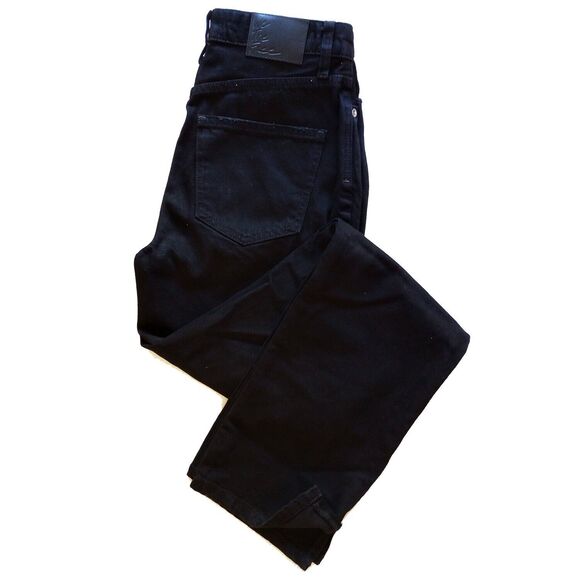 We The Free My Own Lane Jeans 27 NWT $128 Black High Rise Destroyed OB988447 - Picture 10 of 11